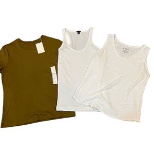 J.CREW A NEW DAY and CHICOS tops size XS, XXS 2 tank tops 1 T-shirt